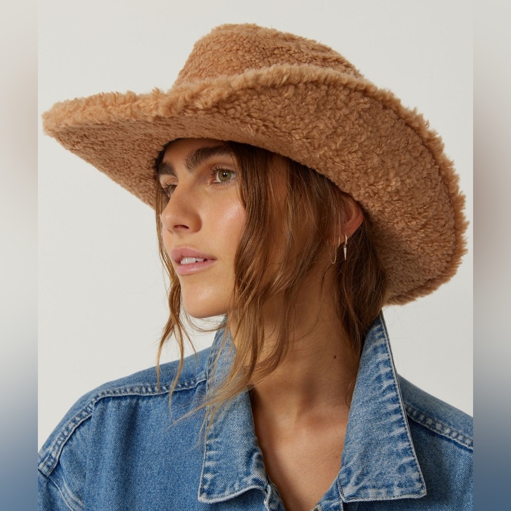 Urban Outfitters Fleece Cowboy Hat